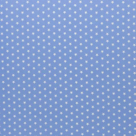 50cm Baumwollstoff CARRIE Sterne himmelblau