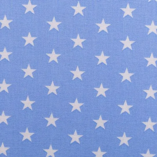 50cm Baumwollstoff CARRIE Sterne himmelblau