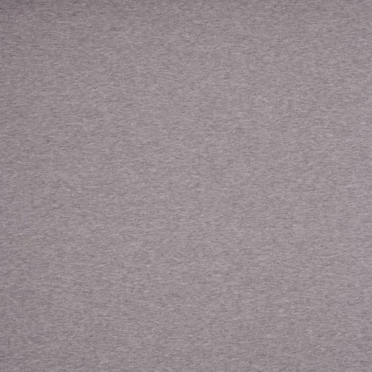 50cm Sweatshirtstoff Eike angeraut hellgrau-meliert