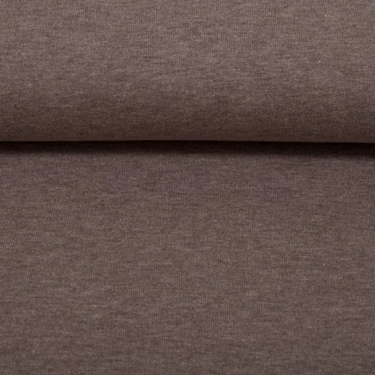 50cm Sweatshirtstoff Eike angeraut schlamm-meliert