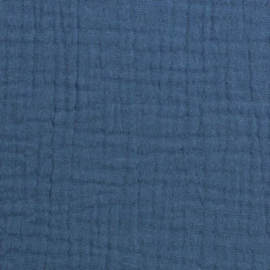 50cm Swafing Jenke Musselin Double Gauze jeansblau