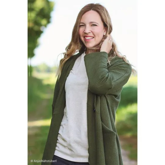 50cm Swafing Jerseystoff Vanessa ecru-meliert