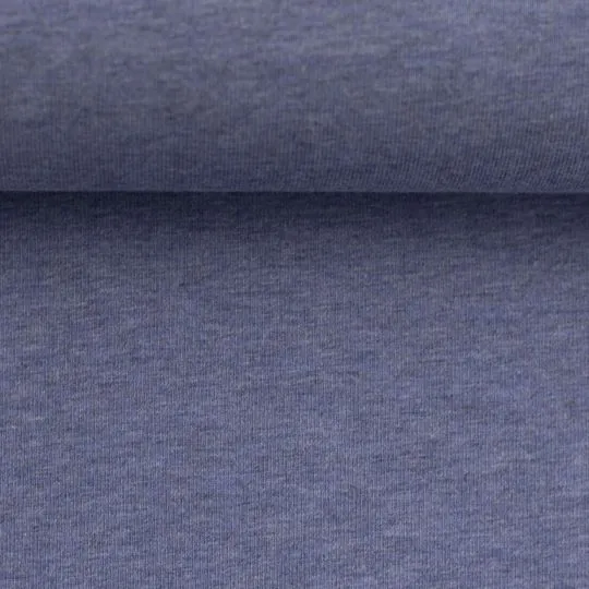 50cm Swafing Jerseystoff Vanessa blau-meliert