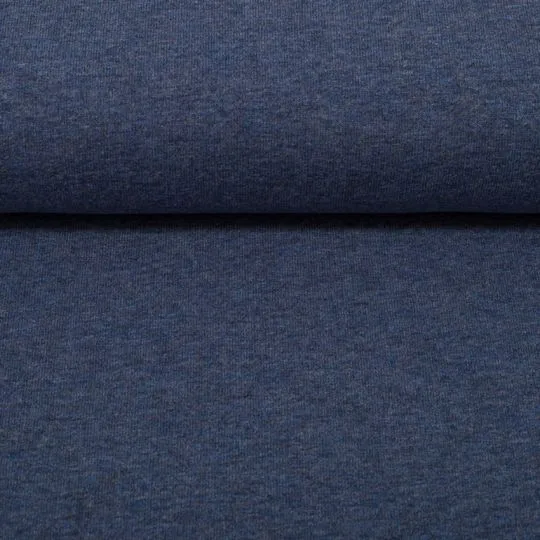 50cm Swafing Jerseystoff Vanessa dunkelblau-meliert