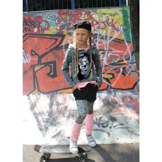 50cm Swafing Jerseystoff Vanessa anthrazit