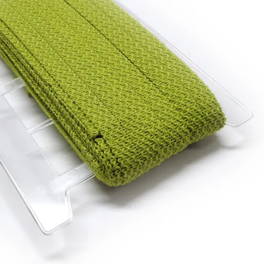 18m Knicktresse mit Wolle apfelgrün