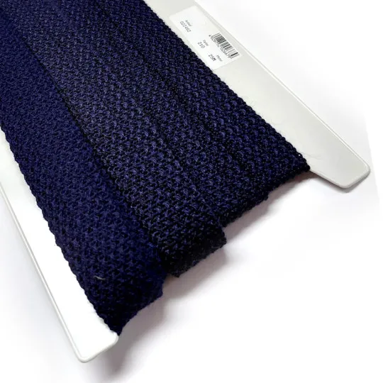 10m Knicktresse mit Wolle marine