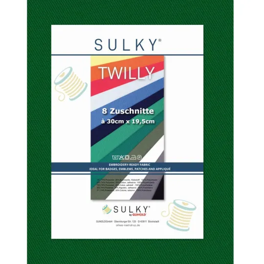 Sulky Twilly Köperstoff 8er-Pack grün