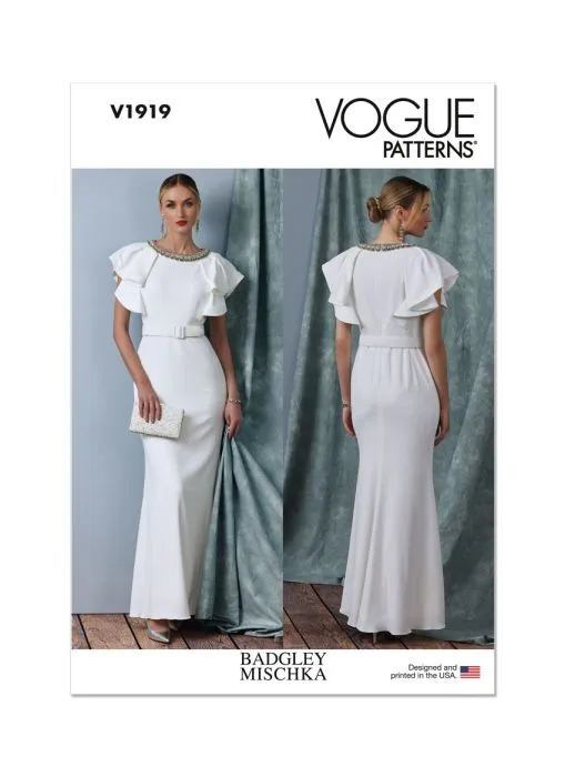 V1919 VOGUE Schnittmuster Designer-Abendkleid