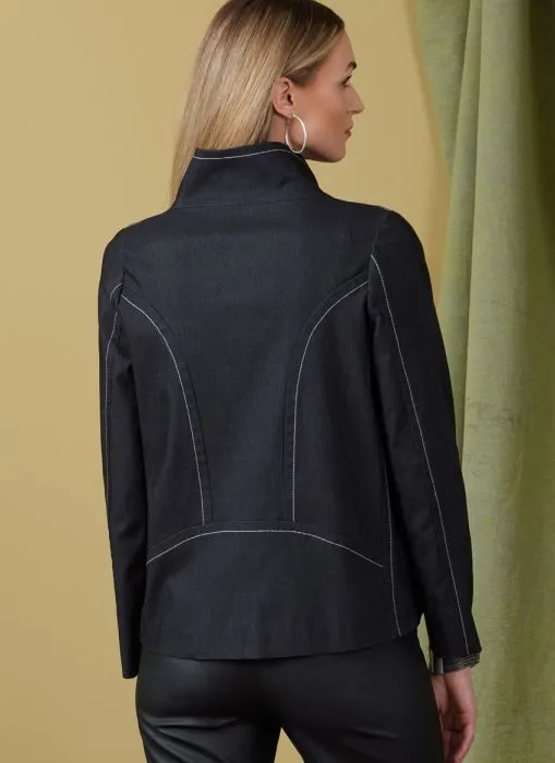 V1925 VOGUE Designer Schnittmuster Jacke im Bikerstil