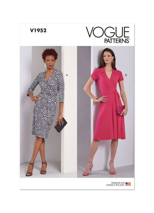 V1952 VOGUE Schnittmuster Wickelkleid