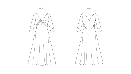 V1967 VOGUE Schnittmuster Designerkleid