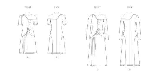 V1968 VOGUE Schnittmuster Jerseykleid Abendkleid