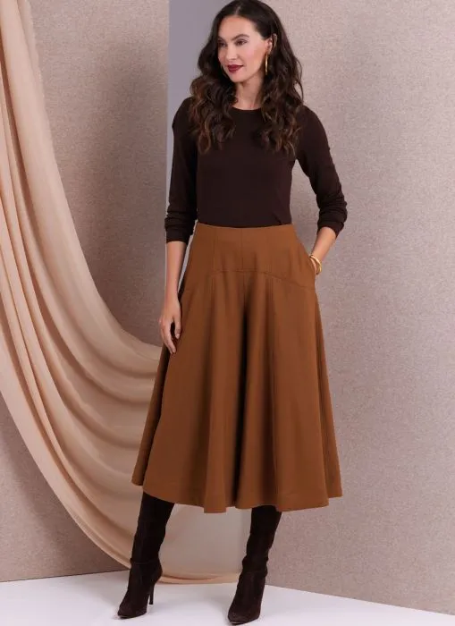 V1987 VOGUE Schnittmuster Rock Culotte