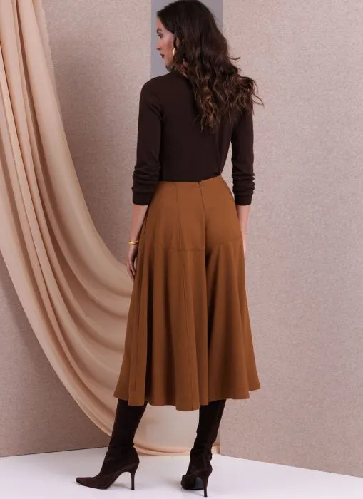 V1987 VOGUE Schnittmuster Rock Culotte