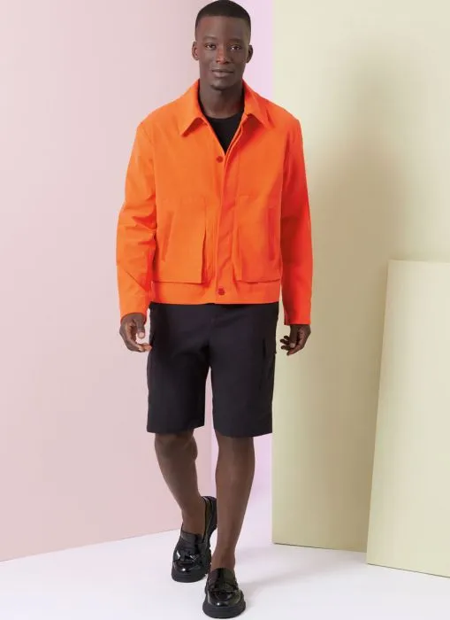 V2022 VOGUE Schnittmuster Herrenjacke Shorts Hose