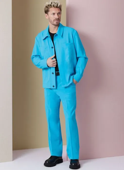 V2022 VOGUE Schnittmuster Herrenjacke Shorts Hose