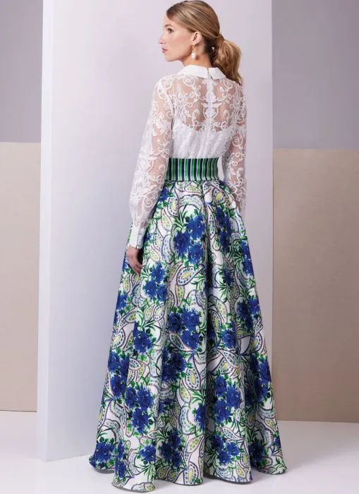 V2029 VOGUE Schnittmuster Designer Abendrock