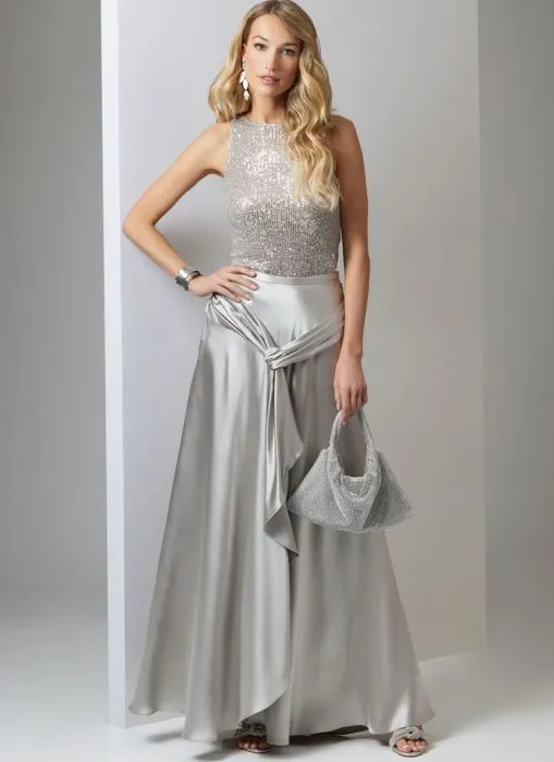 V2033 VOGUE Schnittmuster Rock Abendrock