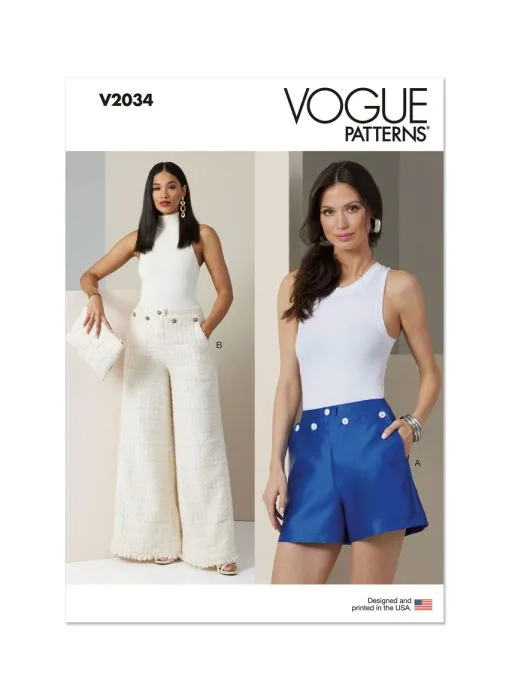 V2034 VOGUE Schnittmuster Hose Shorts