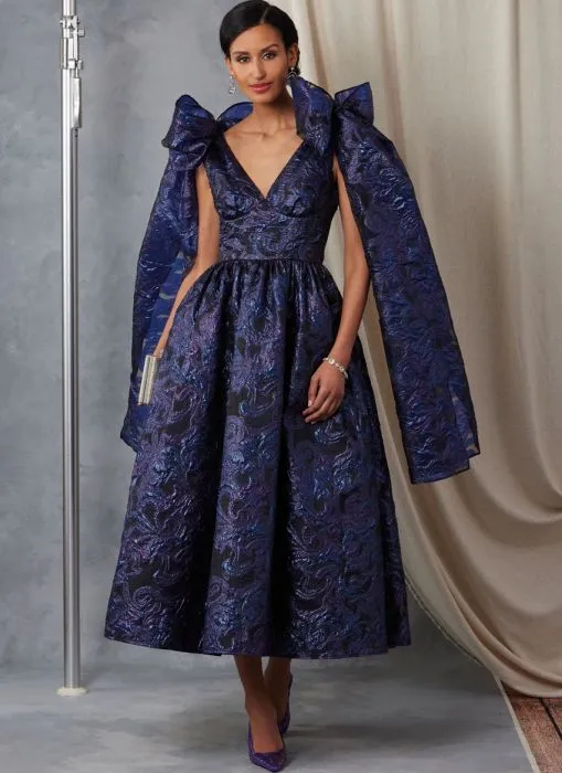 V2048 VOGUE Schnittmuster Abendkleid mit Petticoat