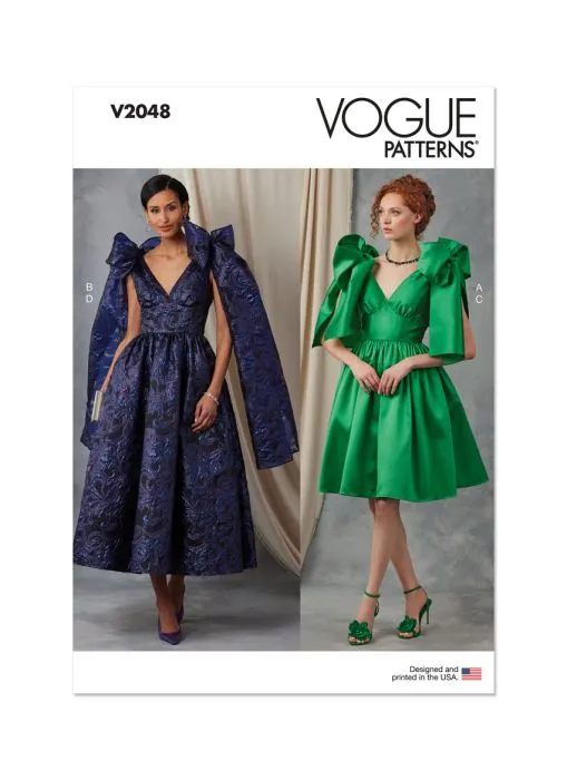 V2048 VOGUE Schnittmuster Abendkleid mit Petticoat