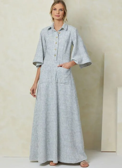 V2083 VOGUE Schnittmuster Kleid Maxikleid