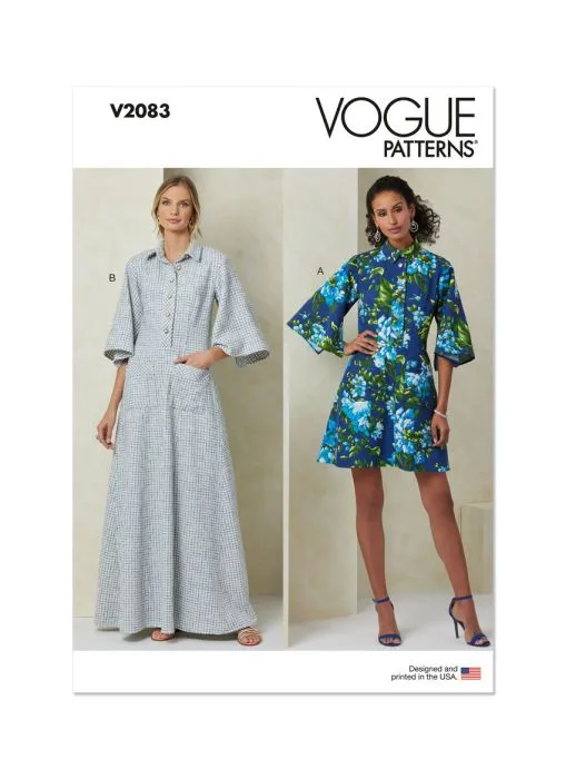 V2083 VOGUE Schnittmuster Kleid Maxikleid