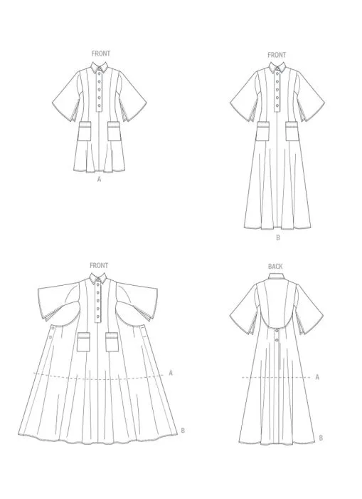 V2083 VOGUE Schnittmuster Kleid Maxikleid