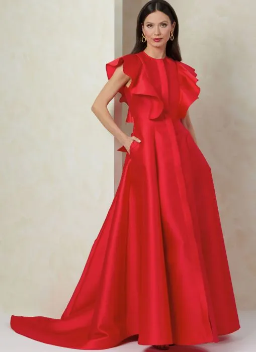 V2087 VOGUE Schnittmuster Abendkleid Cocktailkleid