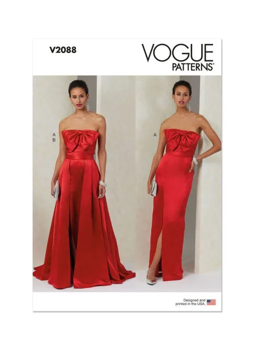 V2088 VOGUE Schnittmuster Abendkleid