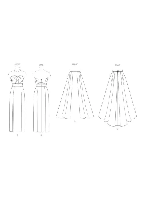 V2088 VOGUE Schnittmuster Abendkleid