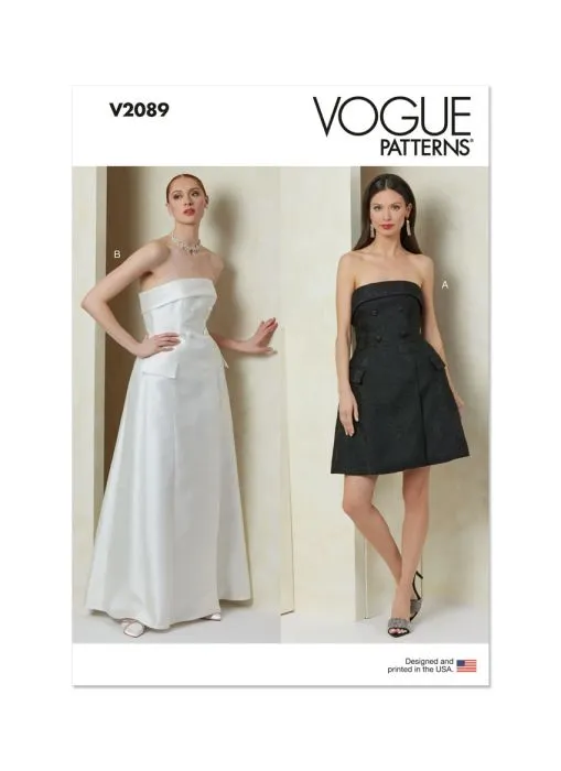 V2089 VOGUE Schnittmuster Abendkleid