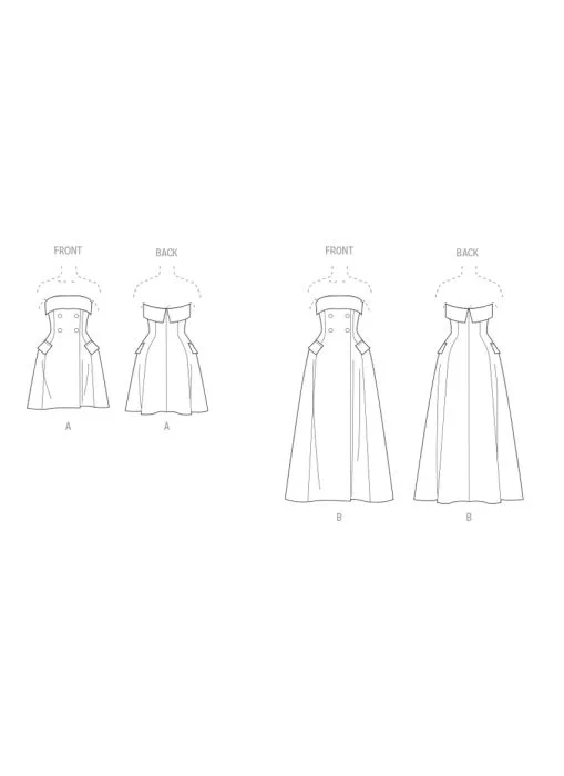 V2089 VOGUE Schnittmuster Abendkleid