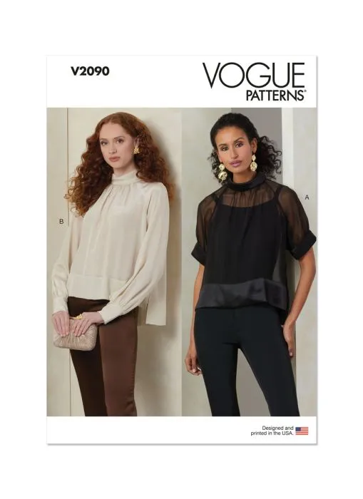 V2090 VOGUE Schnittmuster Blusenshirt