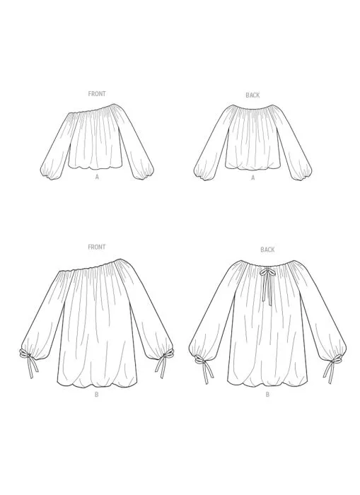 V2091 VOGUE Schnittmuster Bubble Top