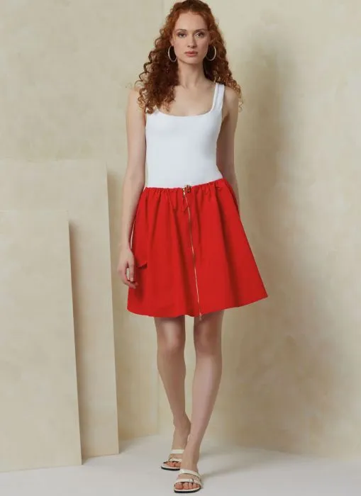 V2095 VOGUE Schnittmuster Rock XS-XL