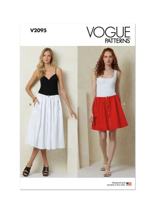 V2095 VOGUE Schnittmuster Rock XS-XL