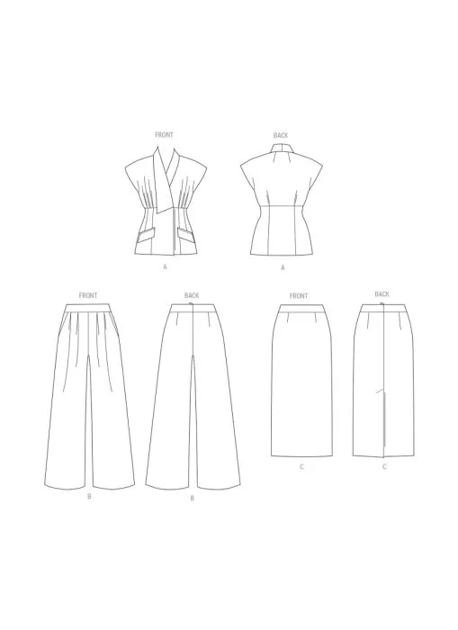 V2097 VOGUE Schnittmuster Kombination