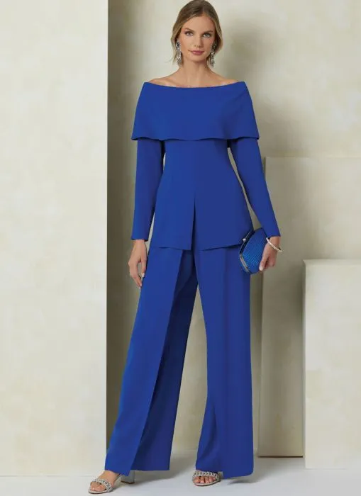 V2098 VOGUE Schnittmuster Designer-Hosenanzug
