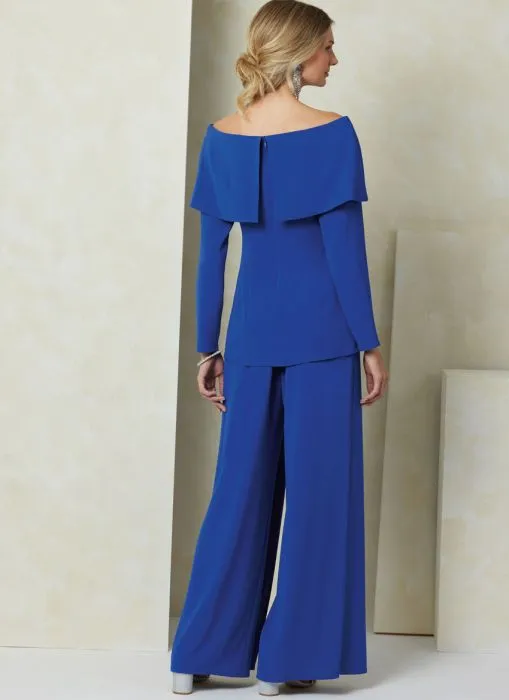 V2098 VOGUE Schnittmuster Designer-Hosenanzug