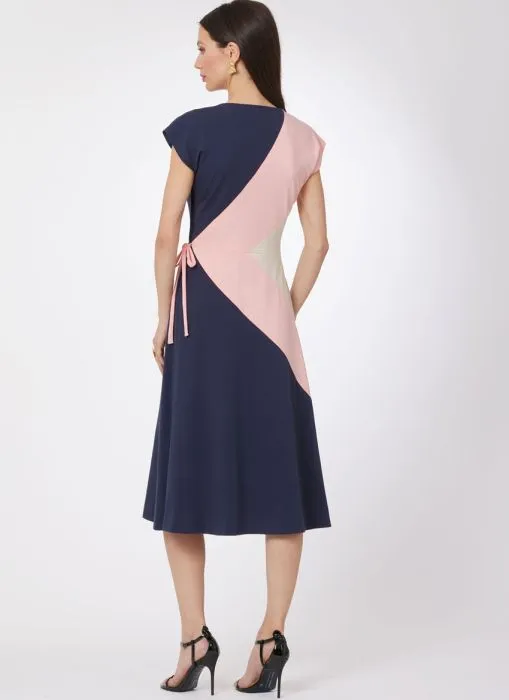 V2100 VOGUE Schnittmuster Jerseykleid 80er Jahre