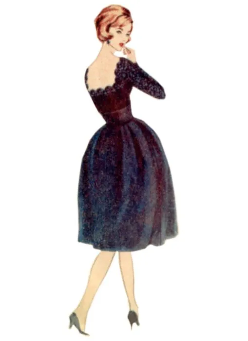 V2101 VOGUE Schnittmuster Vintage Kleid 50er Jahre