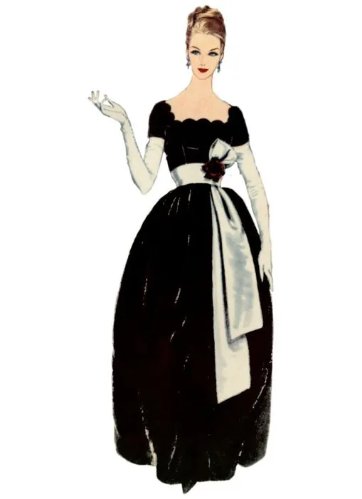V2101 VOGUE Schnittmuster Vintage Kleid 50er Jahre