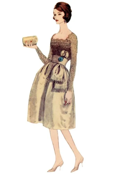 V2101 VOGUE Schnittmuster Vintage Kleid 50er Jahre