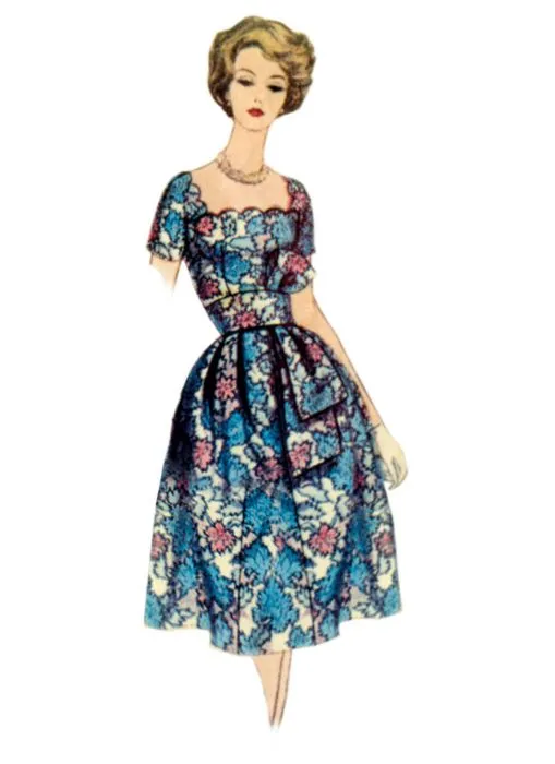 V2101 VOGUE Schnittmuster Vintage Kleid 50er Jahre