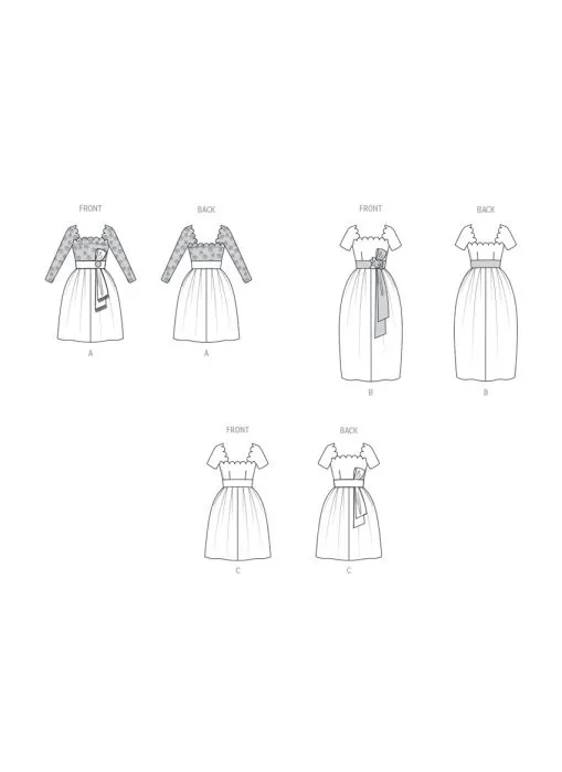 V2101 VOGUE Schnittmuster Vintage Kleid 50er Jahre