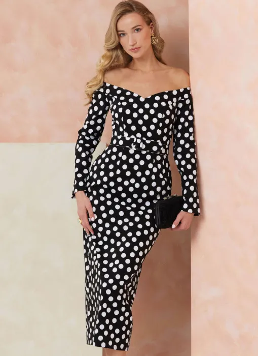 V2105 VOGUE Schnittmuster Kleid Cocktailkleid