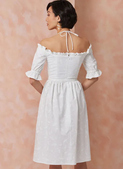 V2107 VOGUE Schnittmuster Kleid Maxikleid