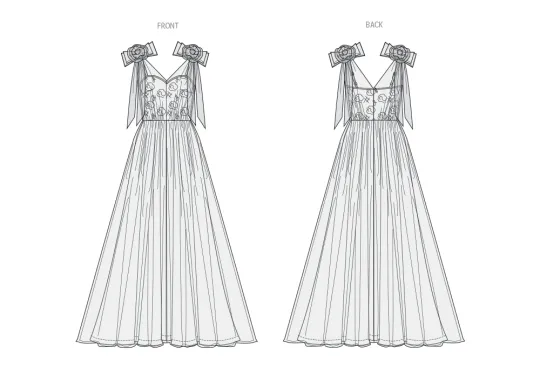 V2108 VOGUE Schnittmuster Designer Abendkleid